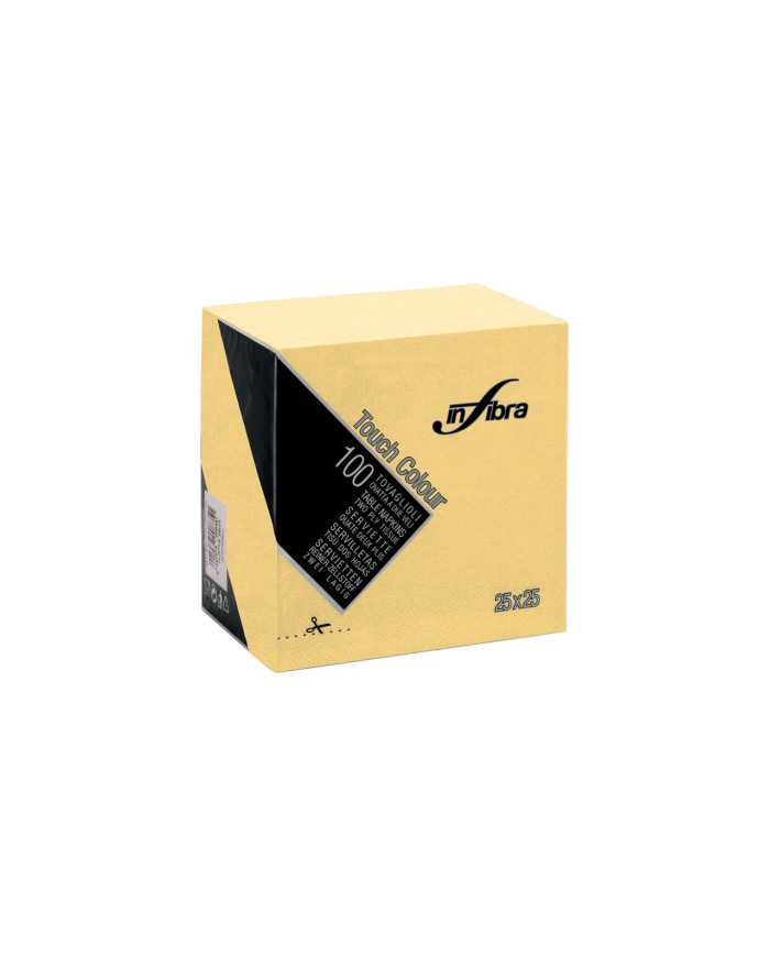 TOVAGLIOLI 25X25 CREMA 100PZ. INFIBRA
