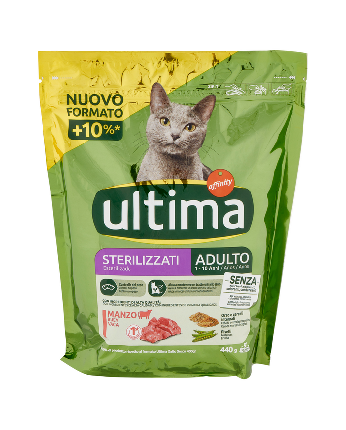 ULTIMA CAT STERILIZ 440GR MANZO