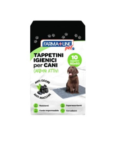 FARMLAINE TAPPETINI ANIMALI CARBONE 60X60 10PZ