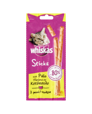 WHISKAS CATSTIK 18GR POLLO