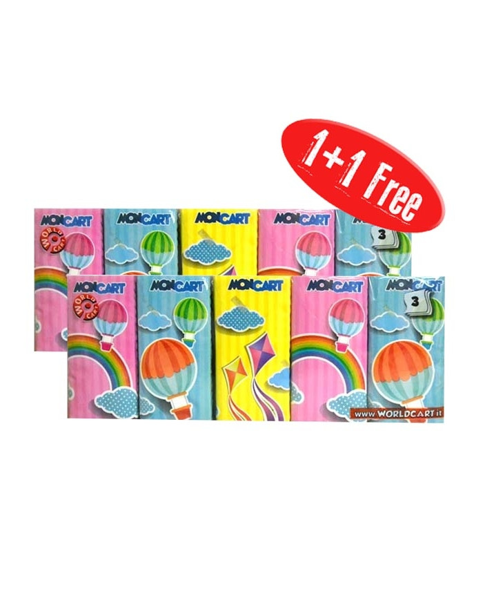 FAZZOLETTI MONCART 10 PZ. 3 VELI