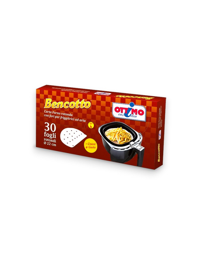 OTTIMO CARTA FORNO ROTONDA C/FORI 22 CM