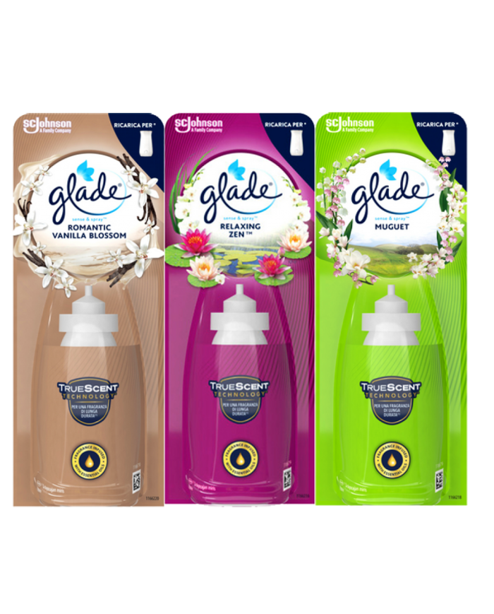 GLADE 18ML SENSE & SPRAY RICARICA C.MISTA