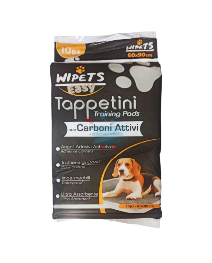 WIPETS TRAVERSE ANIMALI 10PZ 60X90 CARBONE ATTIVO