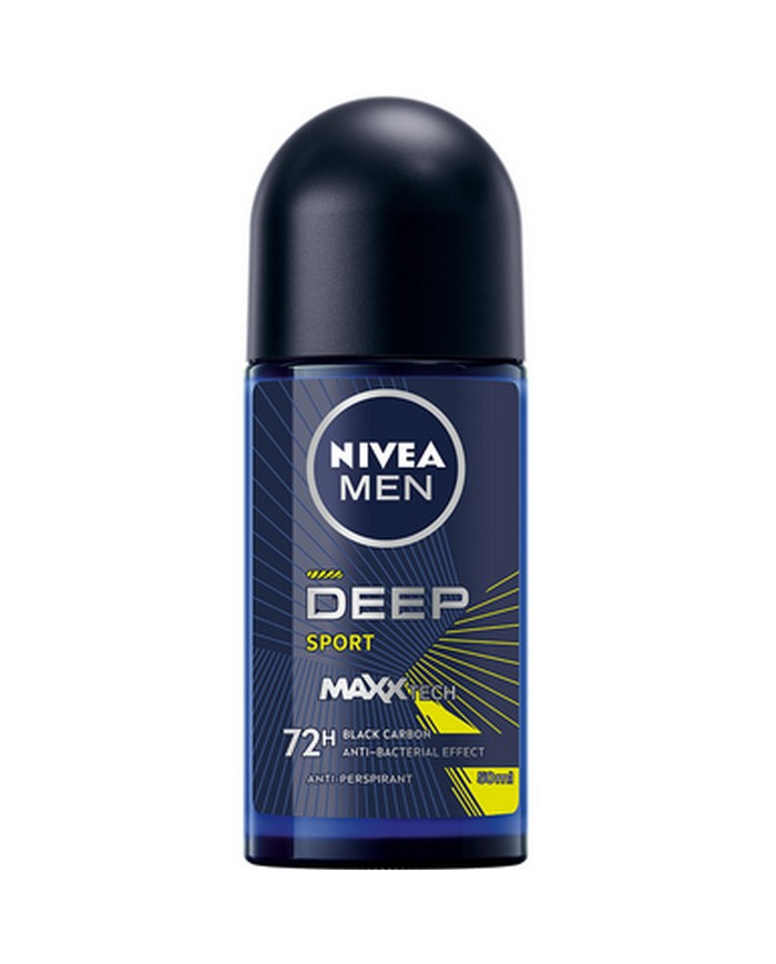 NIVEA DEO MEN ROLL-ON DEEP SPORT BLACKCARBON ML.50