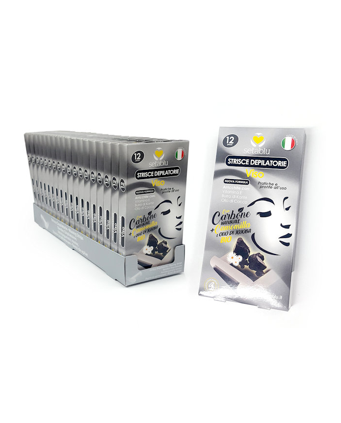 SETABLU STRISCE DEP. VISO CON CARBONE NATURALE