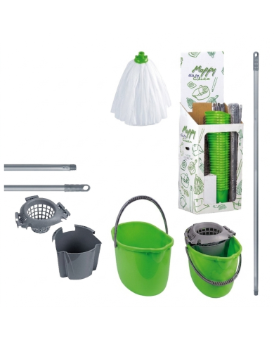 FC SECCHIO IN PLASTICA OVALE DA 15 LITRI CON STRIZ